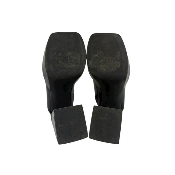 *Vtg 90s Y2K Abound Nevada Chunky Platform Heels Womens 7.5 Black Friends Phoebe - Picture 13 of 14